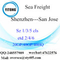 Shenzhen Port Sea Freight Versand nach San Jose